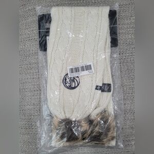 Womens white Dallas Mavericks scarf